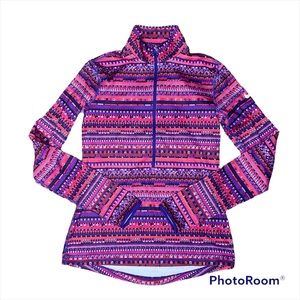 Nike Pro Zip Up Jacket Aztec Print Pull over medium